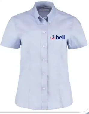 [BE-OS-LA-SS-BL-6] Bell Oxford Shirt, Ladies, Short Sleeve (Light Blue, 6) (2).webp