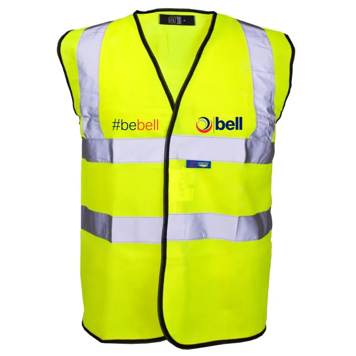 [BE-HV-VE-YE-ID-S] Bell Hi Vis Vest Yellow #BeSafe (S)