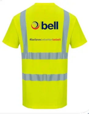 [BE-HV-TS-YE-XS] Bell Hi-Vis T-Shirt (Fluorescent Yellow, XS)