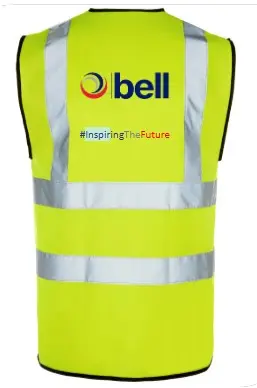 [BE-HV-VE-YE-AP-S] Bell Inspiring The Future Yellow Vest (S)