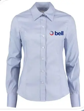 [BE-OS-LA-LS-WH-6] Bell Oxford Shirt, Ladies, Long Sleeve (White, 6)
