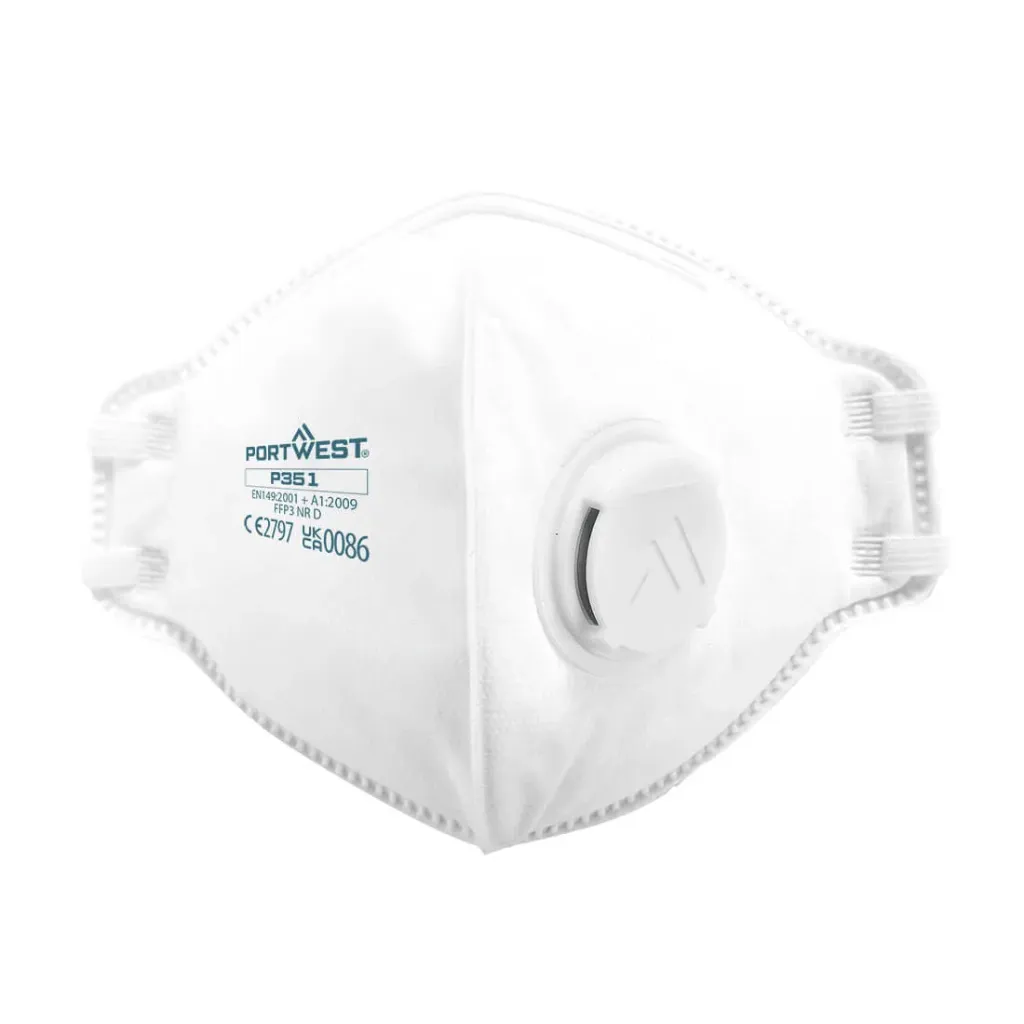 [P351] EAGLE FFP3 Valved Dolomite Fold Flat Respirator (Pk10)