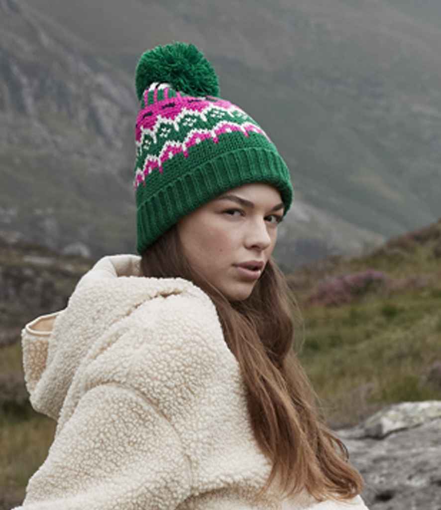 [BB528 ALPL ONE] Beechfield Retro Ski Beanie (Alpine Lodge)