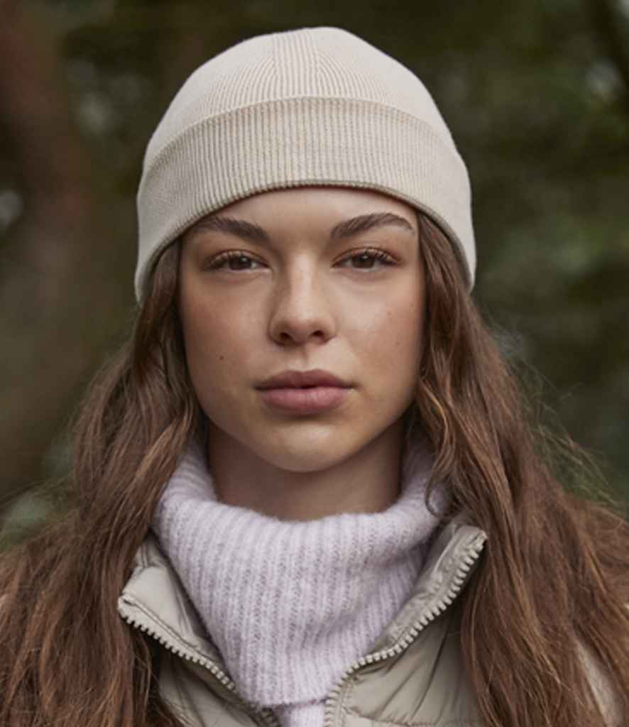 [BB832N ALM ONE] Beechfield Organic Cotton Fisherman Beanie (Almond)