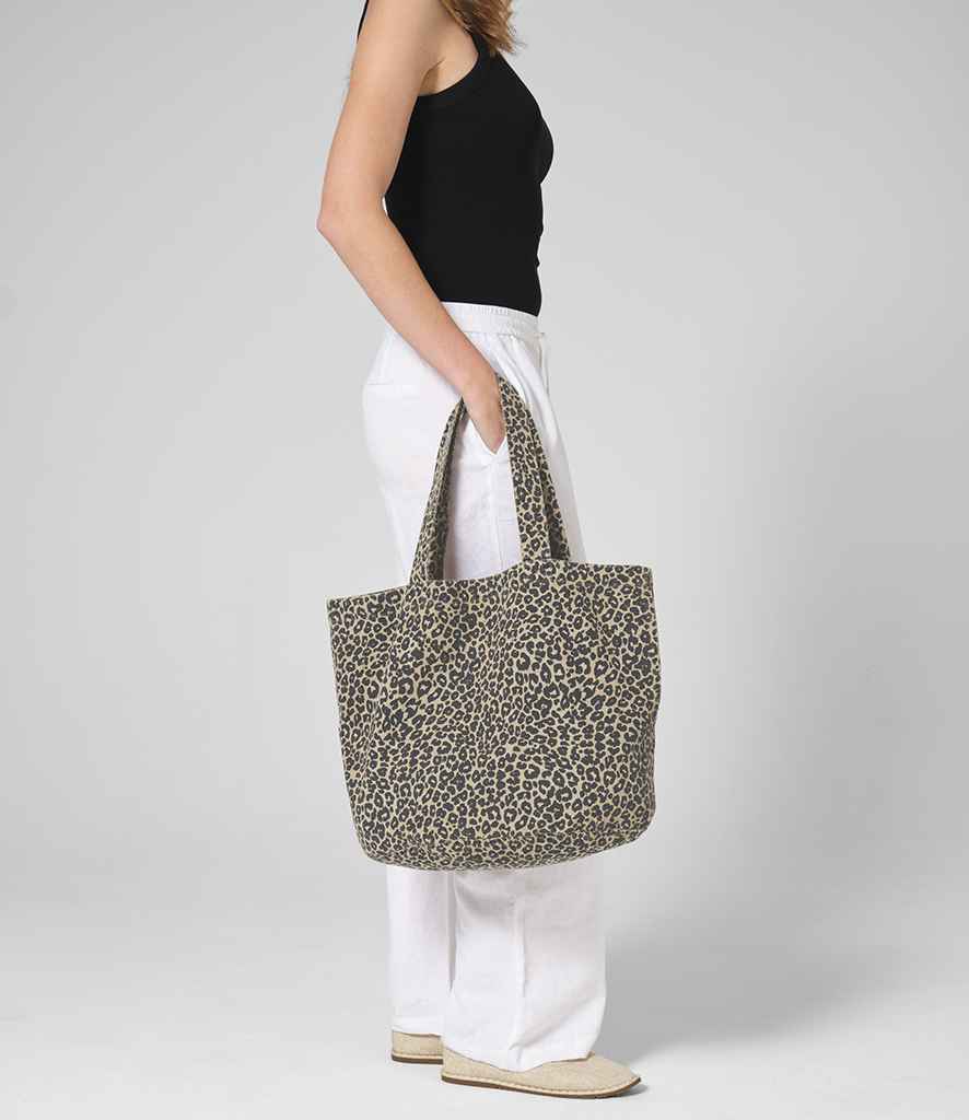 Westford Mill Leopard Print Canvas Shopper