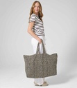 Westford Mill Leopard Print Canvas Oversized Tote Bag