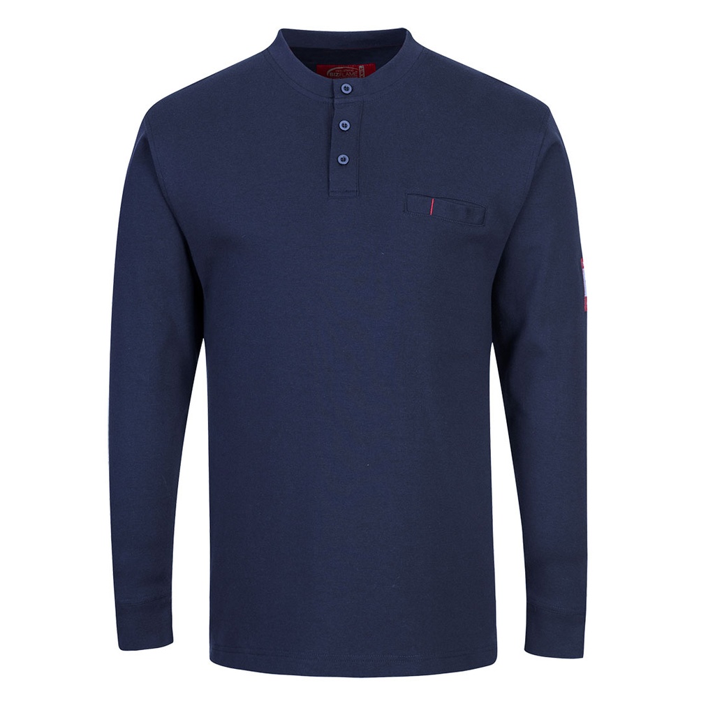 Bizflame Knit FR Long Sleeve Henley