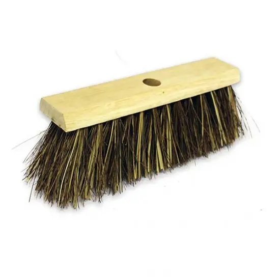 [B-YBHHDHB] Heavy Duty Bassine Yard Brush Head 13"