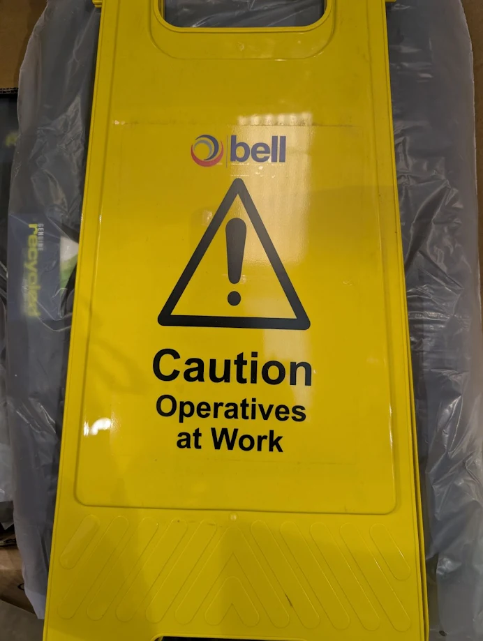 [BE-AF-YE] Operatives at Work A-Frame Sign