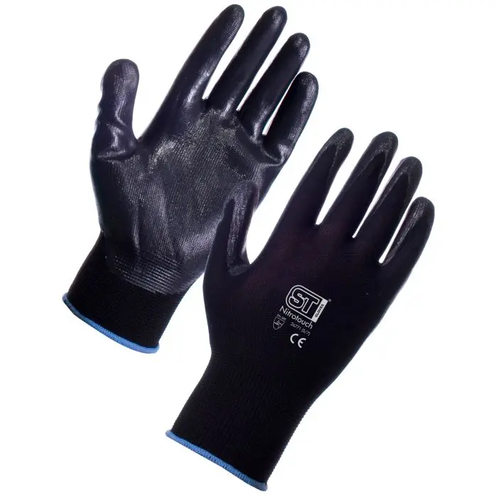 [W-GWBXSMM] Nitrotouch PU Puggy Grip Gloves (Black, XS)